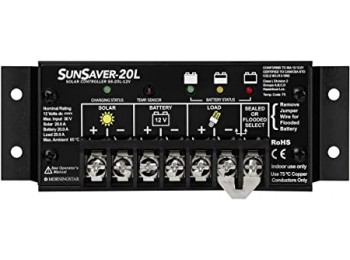 SunSaver™ Solar Controller 20A, 12V or 24V